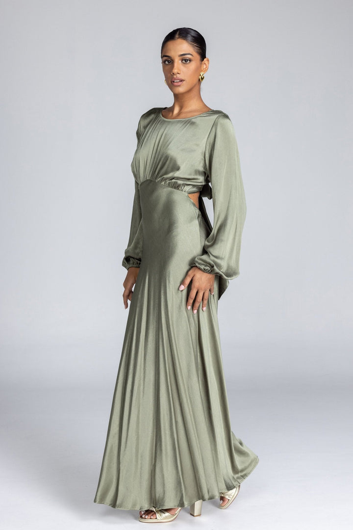 Silent Spark Dress - Martini Olive - Chillis & More NZ