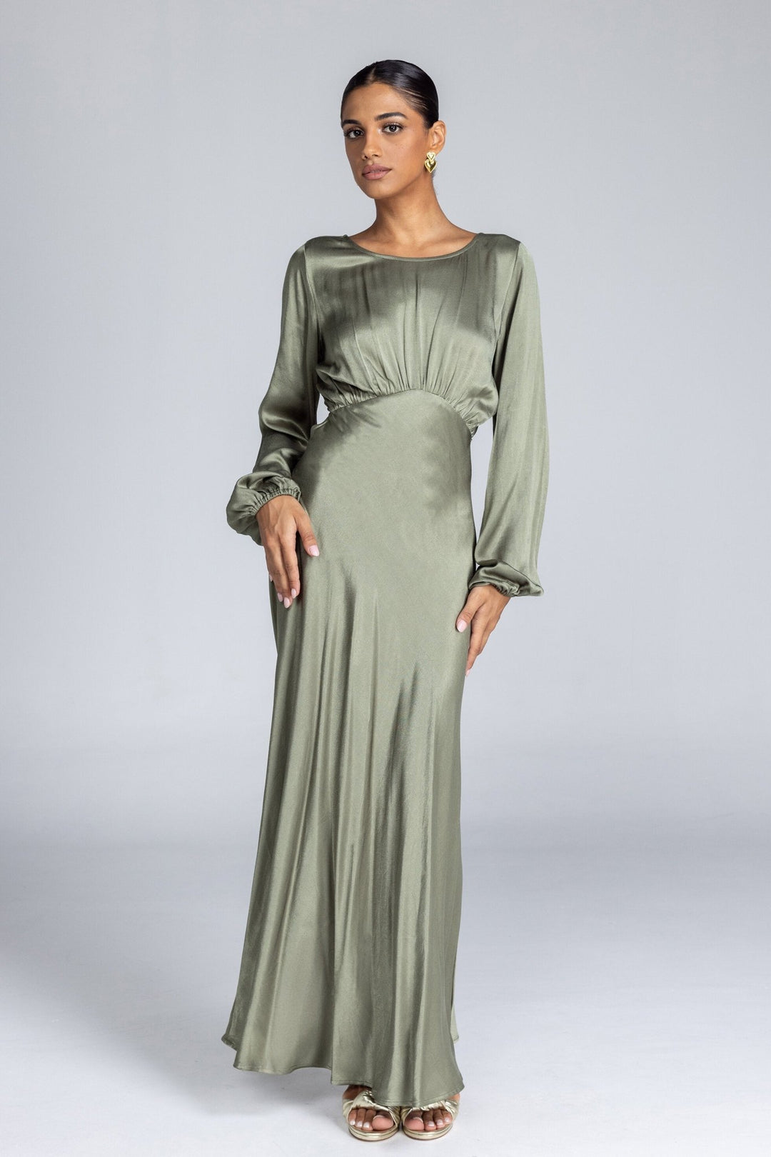 Silent Spark Dress - Martini Olive - Chillis & More NZ