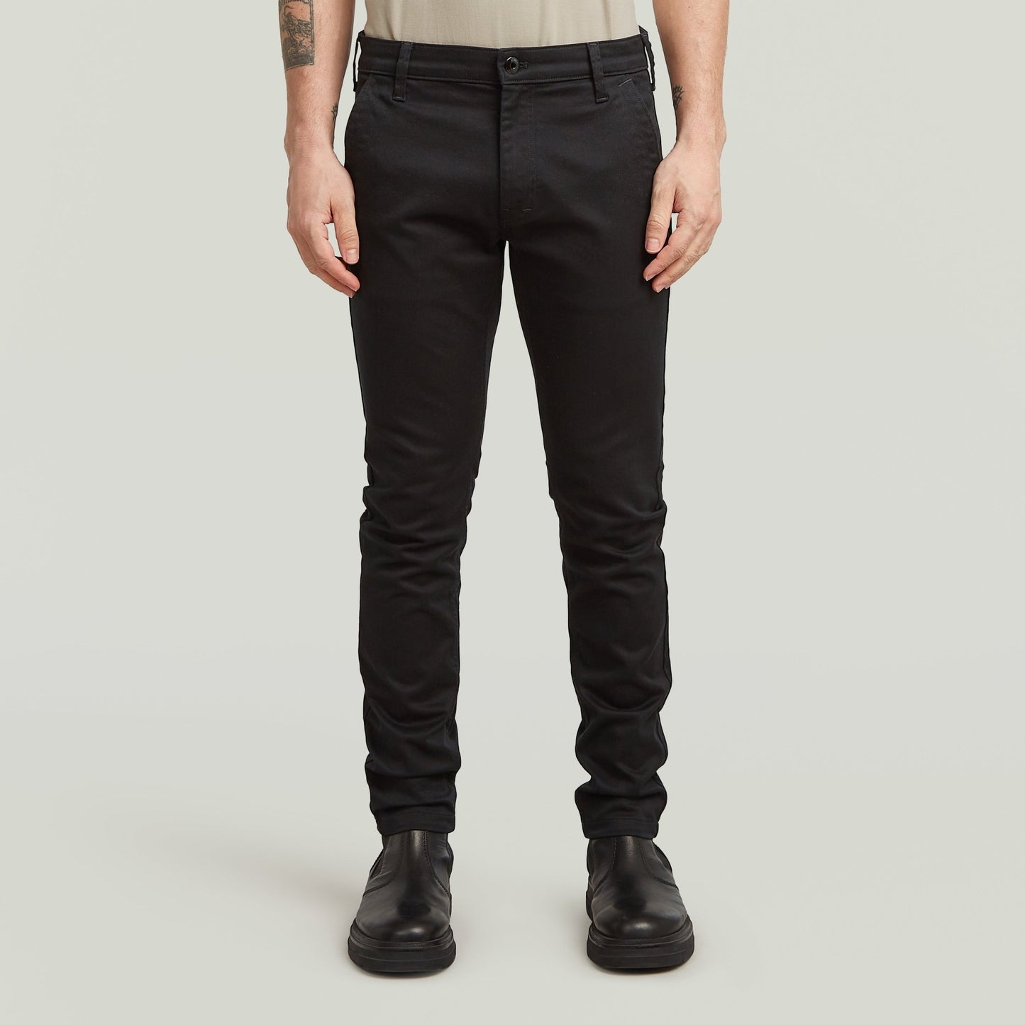 Skinny Chino 3.0 - Dark Black - Chillis & More NZ