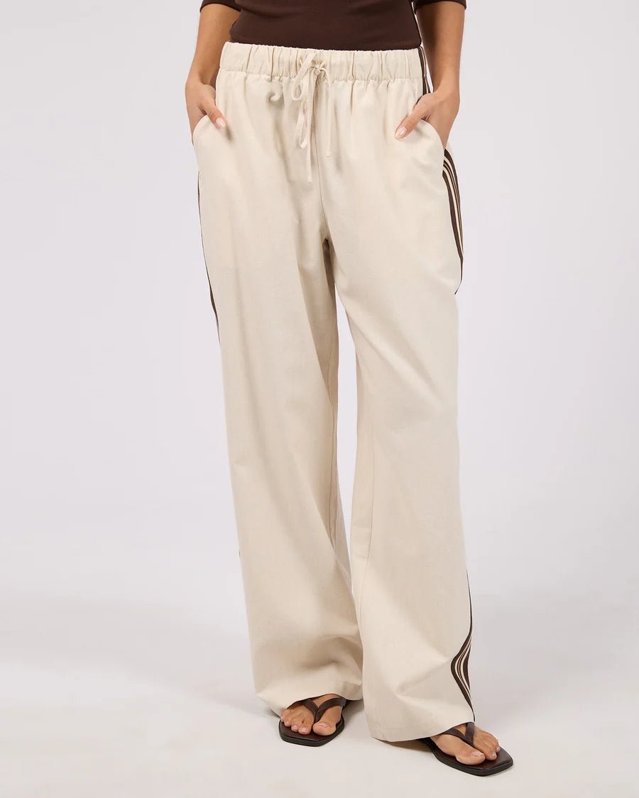 Sloane Trim Pant - Natural - Chillis & More NZ