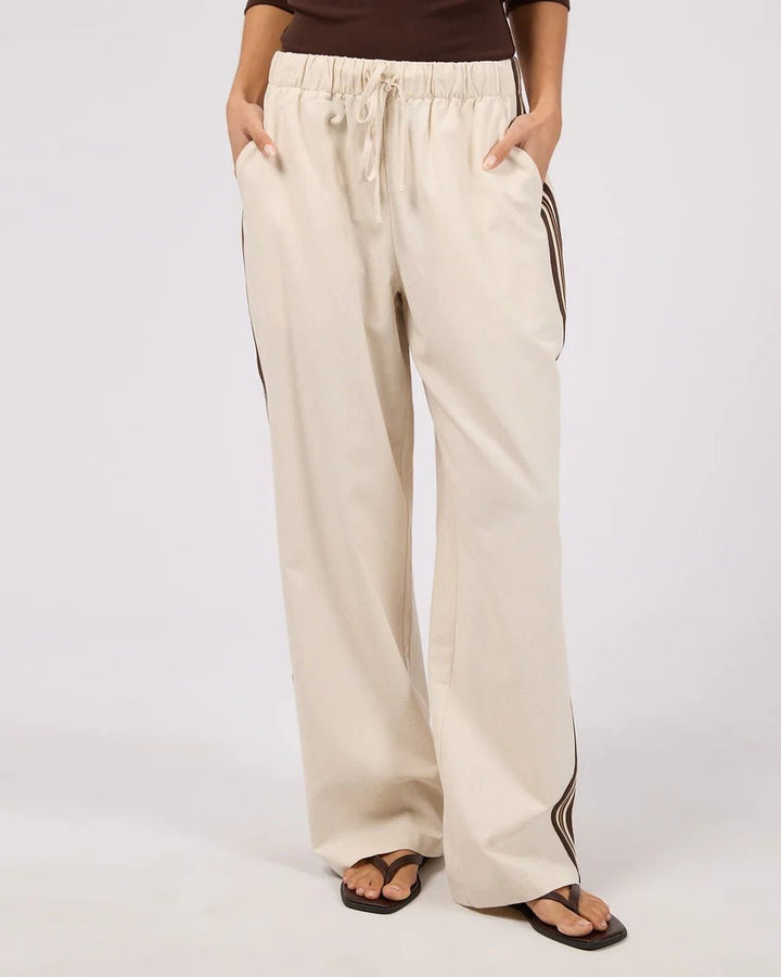 Sloane Trim Pant - Natural - Chillis & More NZ