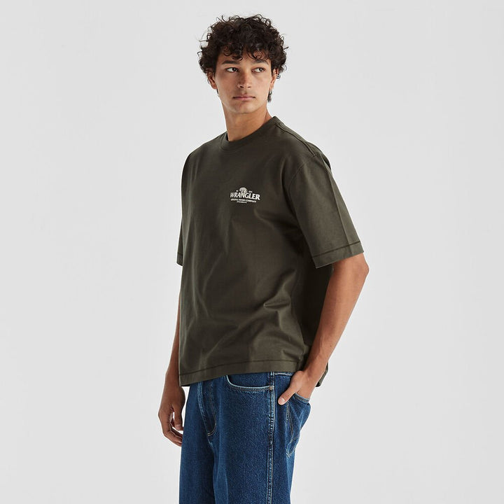 Snake Stack Boxcar Tee - Dark Slate - Chillis & More NZ