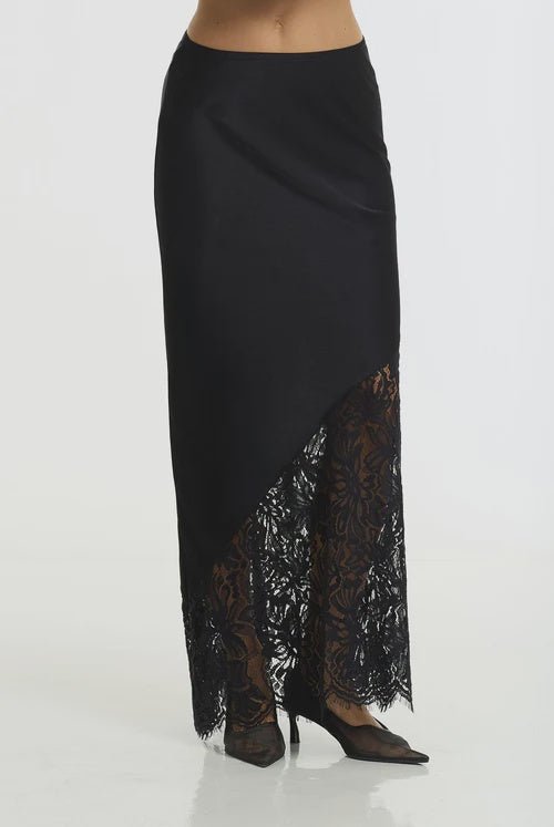Softly Spoken Skirt - Black Lace - Chillis & More NZ