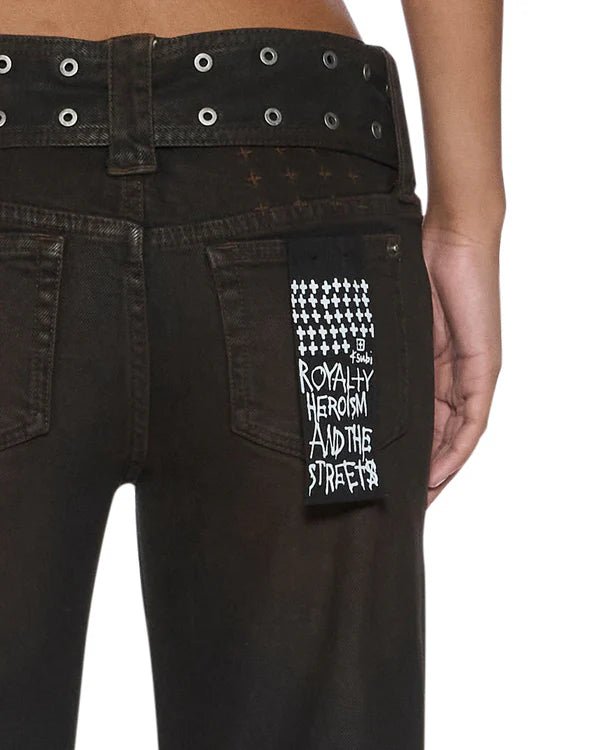 Soho Lo Belted Jean - Greased - Chillis & More NZ