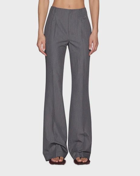 Soho Trouser - Grey Pinstripe - Chillis & More NZ