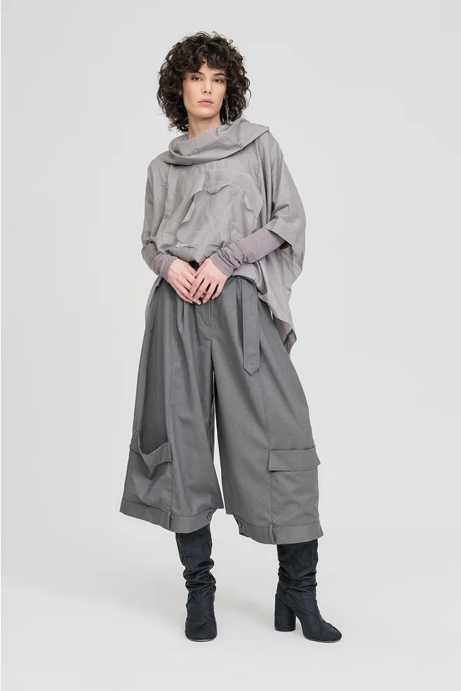 Squared Assembly Top - Pewter - Chillis & More NZ