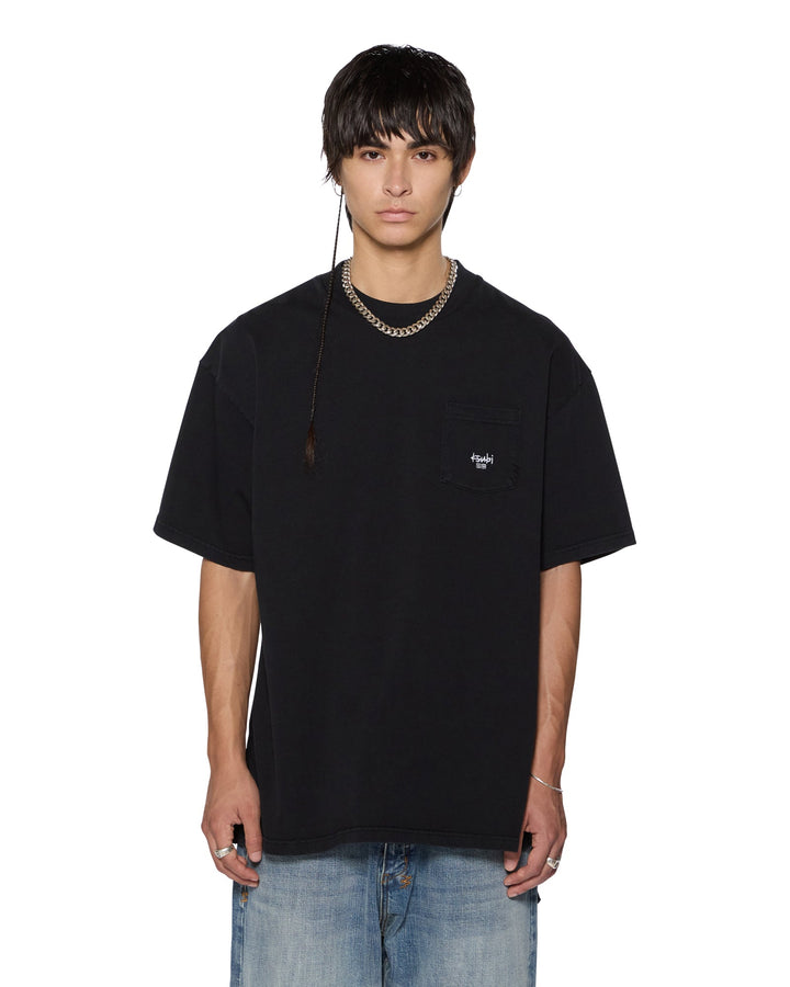 Stamp Ekcess Pocket Tee - Black - Chillis & More NZ