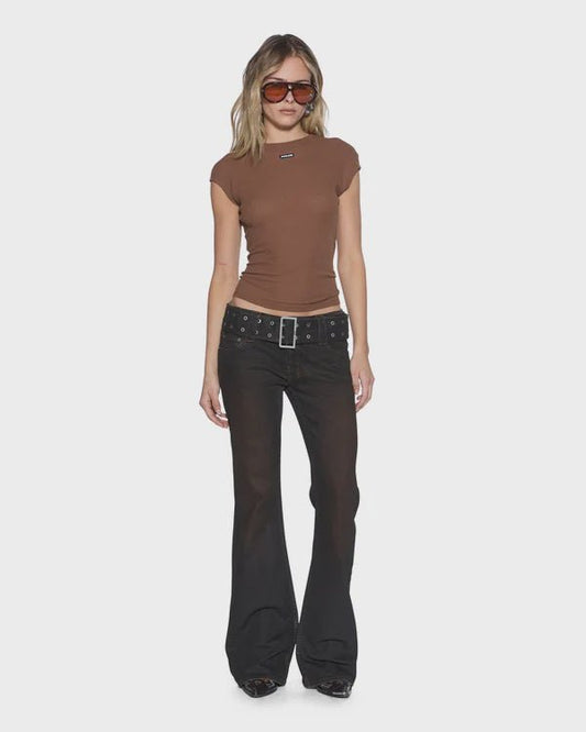 Staple SS Tee - Chocolate Sheer - Chillis & More NZ