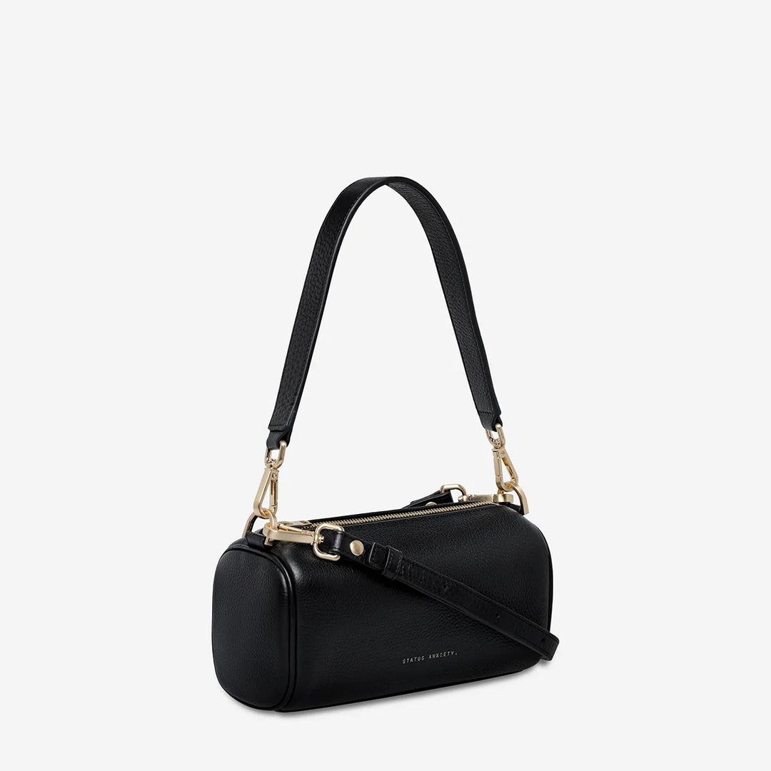 Sunblind Handbag - Black/Brushed Gold