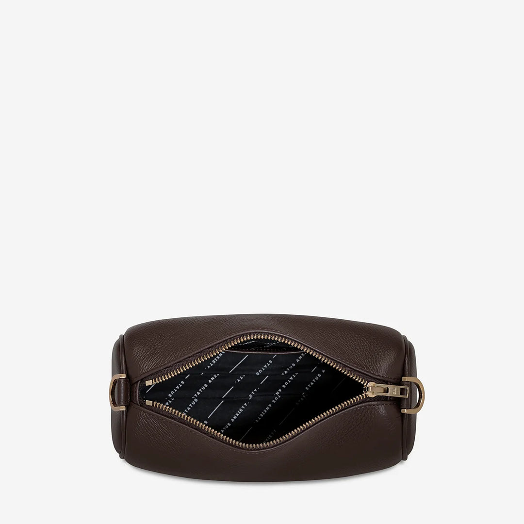 Sunblind Handbag - Cocoa/Brushed Gold