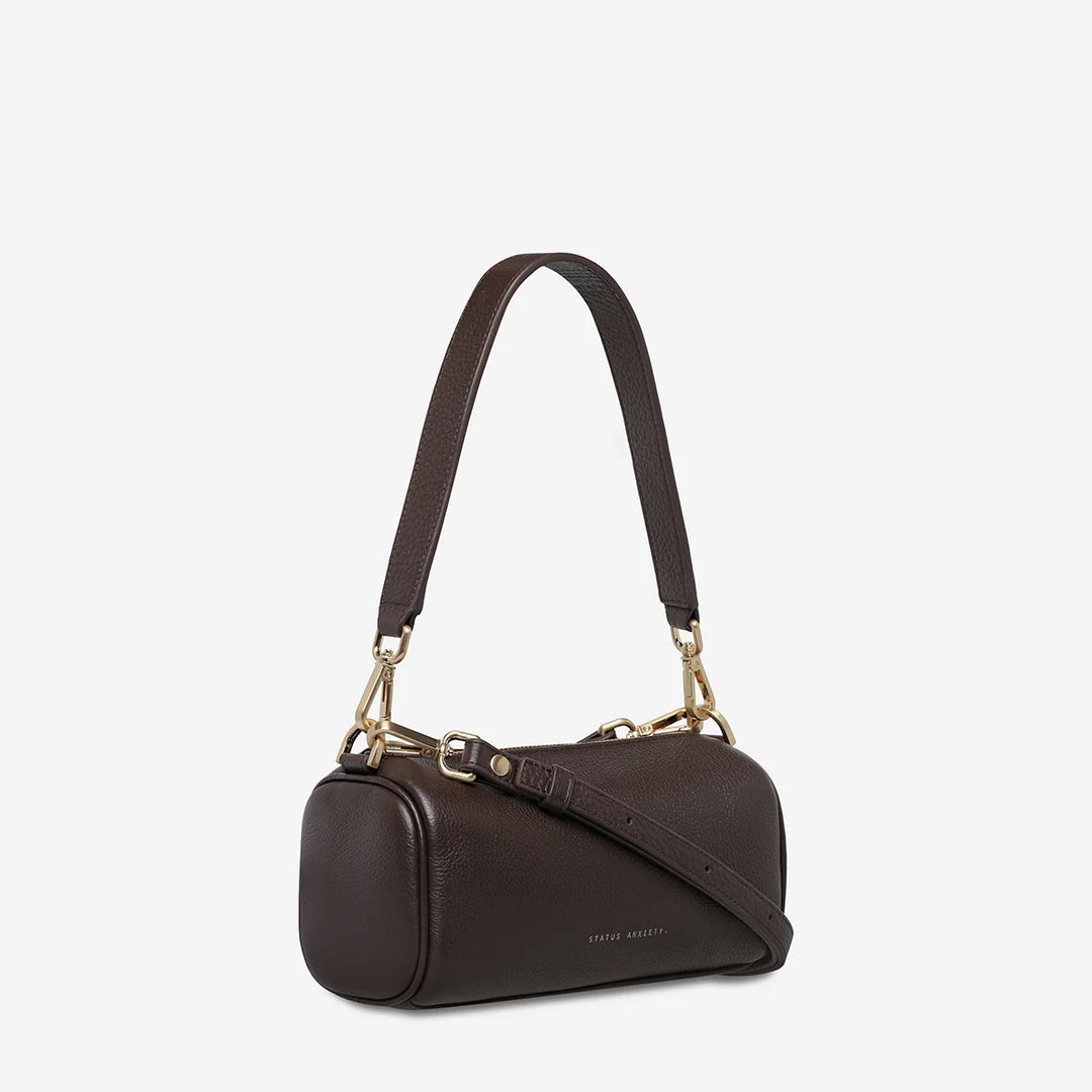 Sunblind Handbag - Cocoa/Brushed Gold