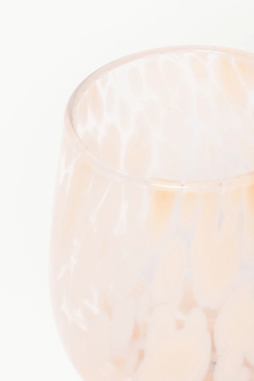 Stemless Natural Splatter Wine Glass - Chillis & More NZ