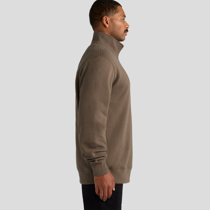 Stencil Half Zip Crew - Walnut - Chillis & More NZ