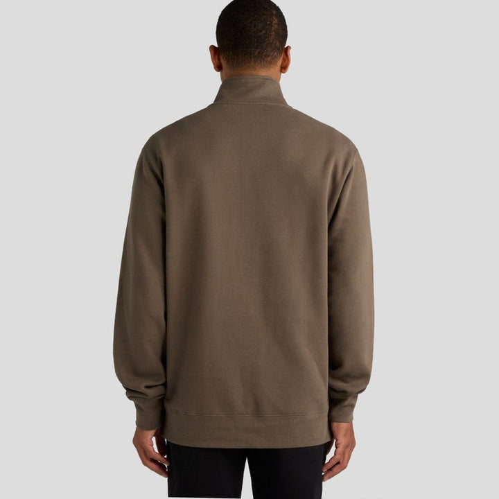 Stencil Half Zip Crew - Walnut - Chillis & More NZ
