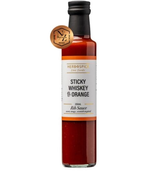 Sticky Whiskey & Orange Rib Sauce - Chillis & More NZ