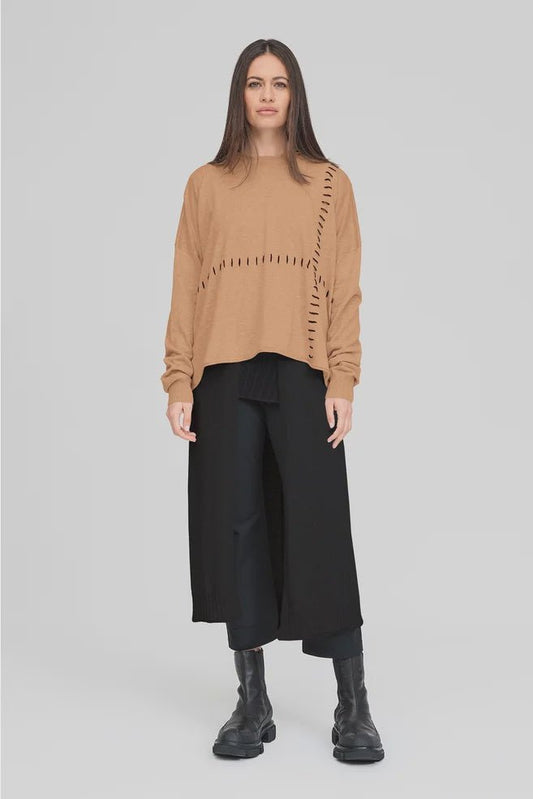 Stitched Lucent Hoodie - Toffee/Black - Chillis & More NZ