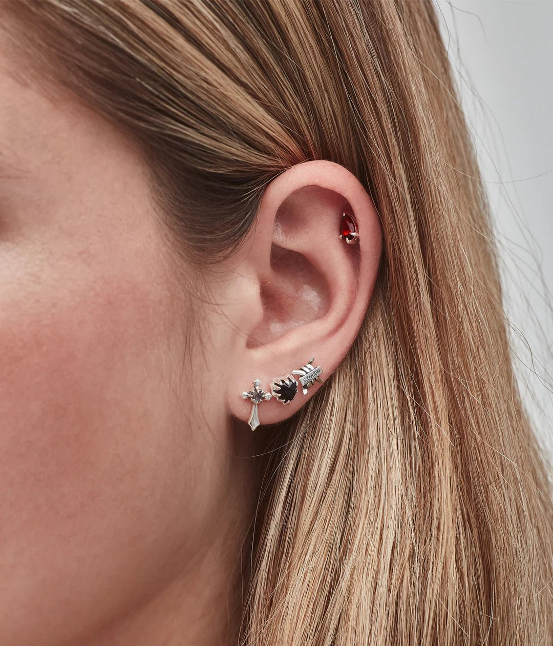 Stolen Barb Flat Back Earring - Chillis & More NZ