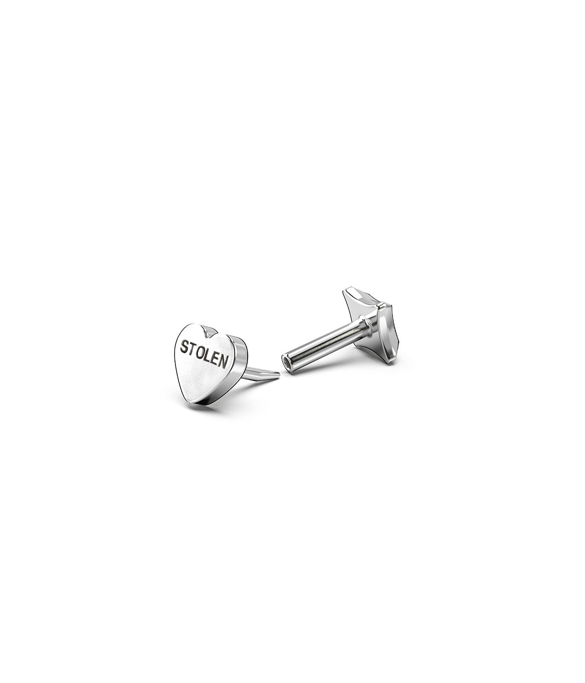 Stolen Heart Flat Back Earring - Chillis & More NZ