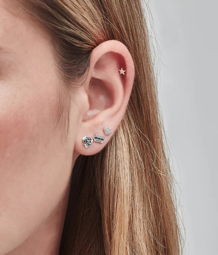 Stolen Razor Flat Back Earring - Chillis & More NZ