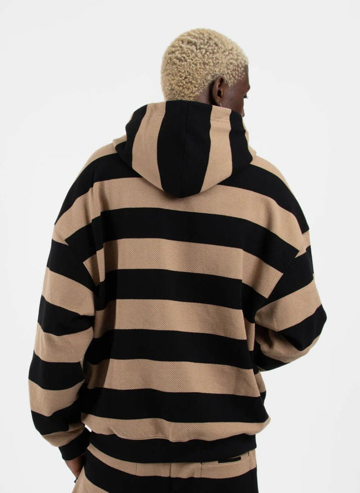 Stripe Game Hood Tiny - Black/Tan - Chillis & More NZ