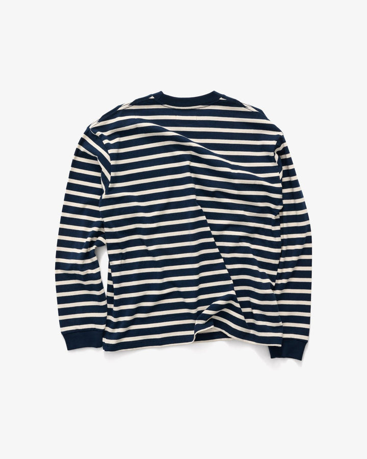 Stripe L/SL Tee - Navy/Cream - Chillis & More NZ