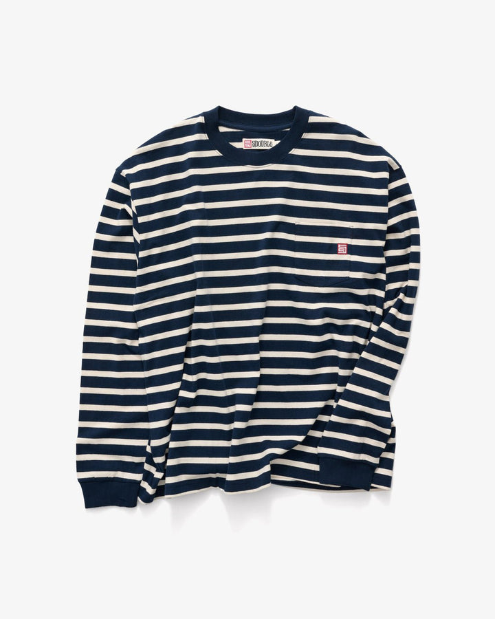 Stripe L/SL Tee - Navy/Cream - Chillis & More NZ