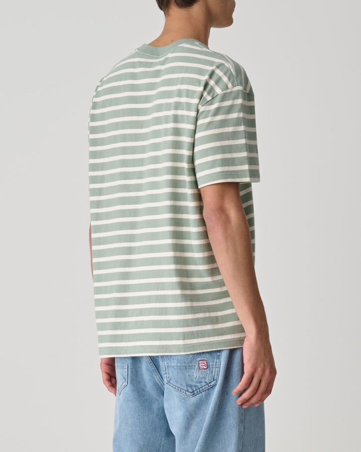 Stripe Tee - Green - Chillis & More NZ