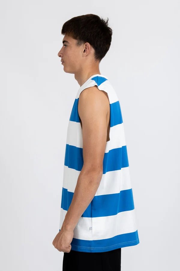 Striped Our Tank - Harbour/White - Chillis & More NZ