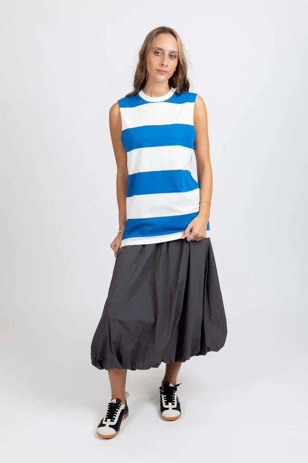 Striped Our Tank - Harbour/White - Chillis & More NZ