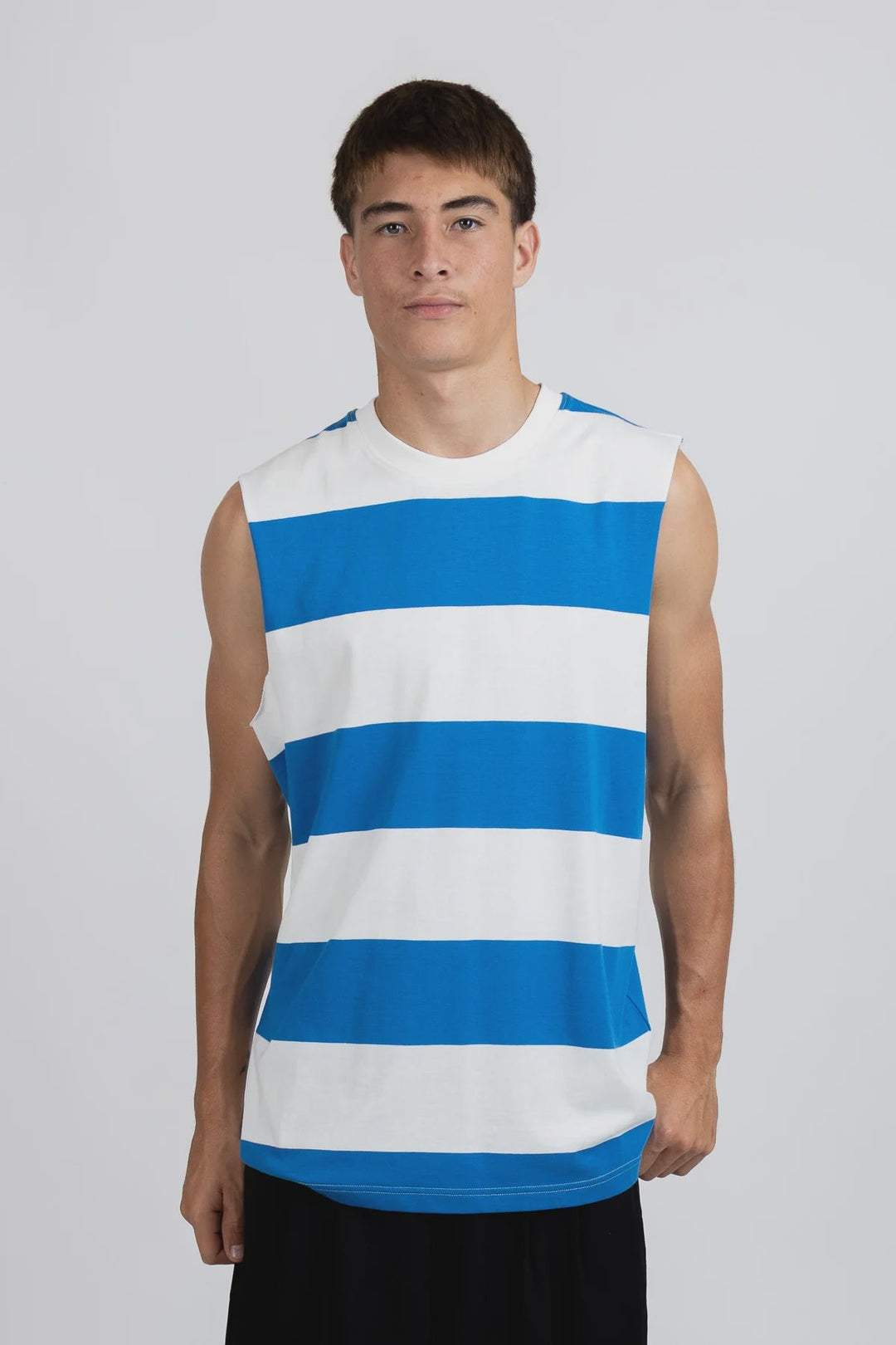 Striped Our Tank - Harbour/White - Chillis & More NZ