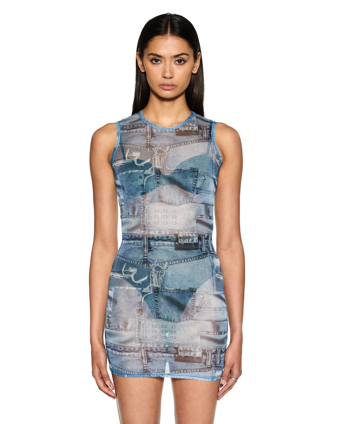 Studio Mini Dress - Denim - Chillis & More NZ