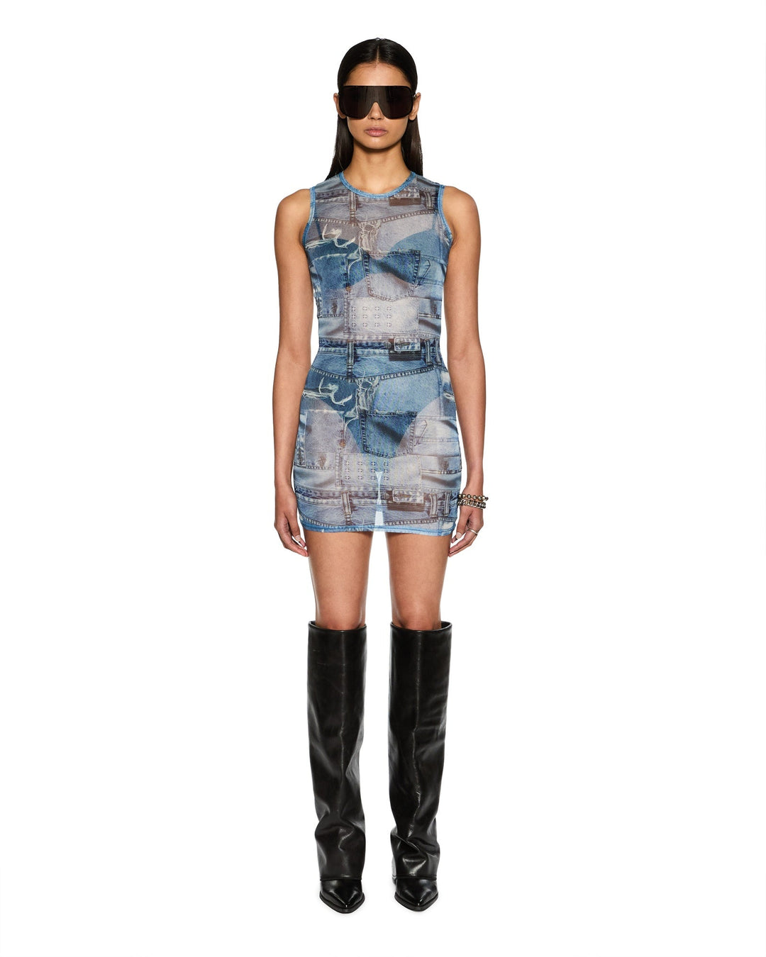 Studio Mini Dress - Denim - Chillis & More NZ