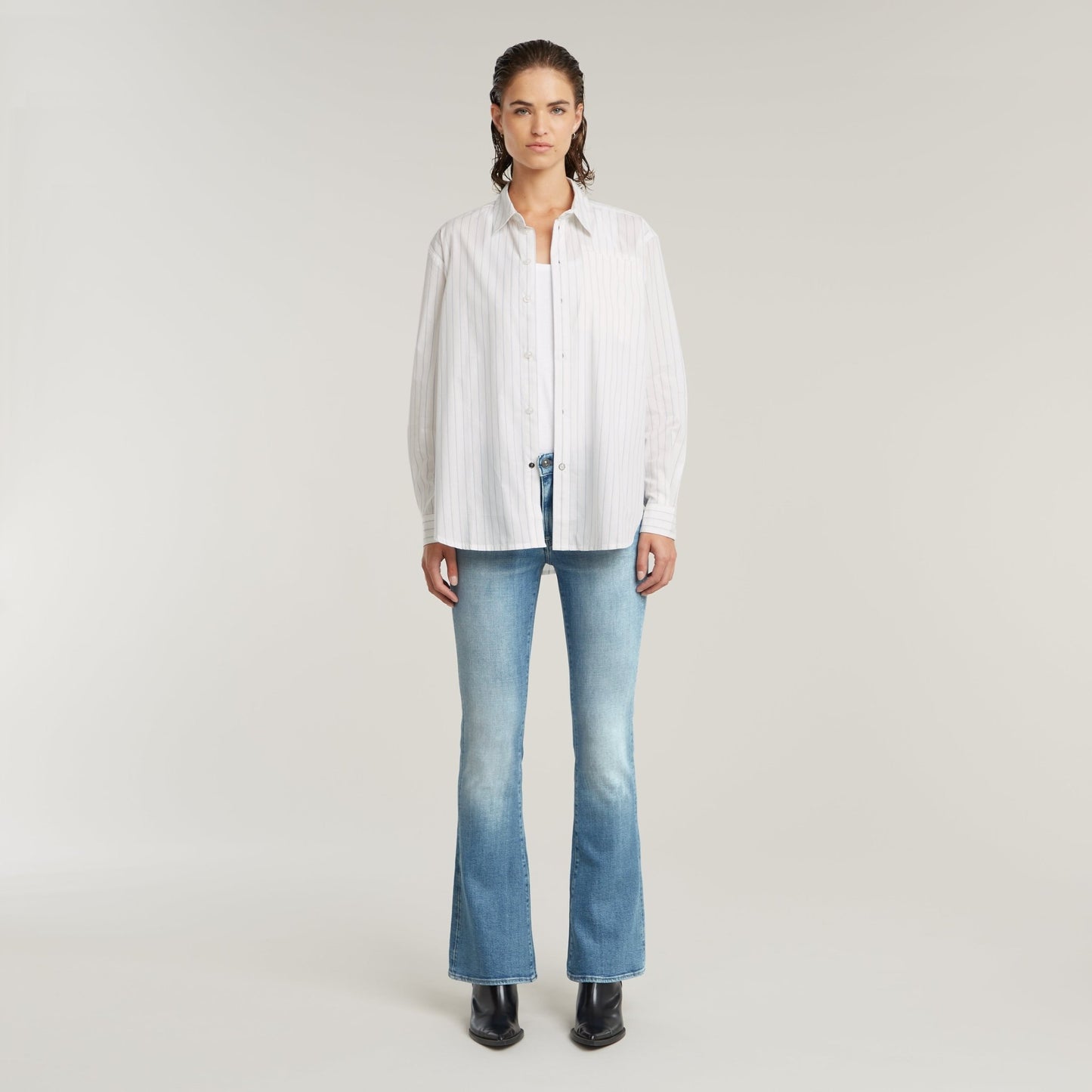 Summer Bf L/S Shirt - Plein Air Claire Stripe - Chillis & More NZ