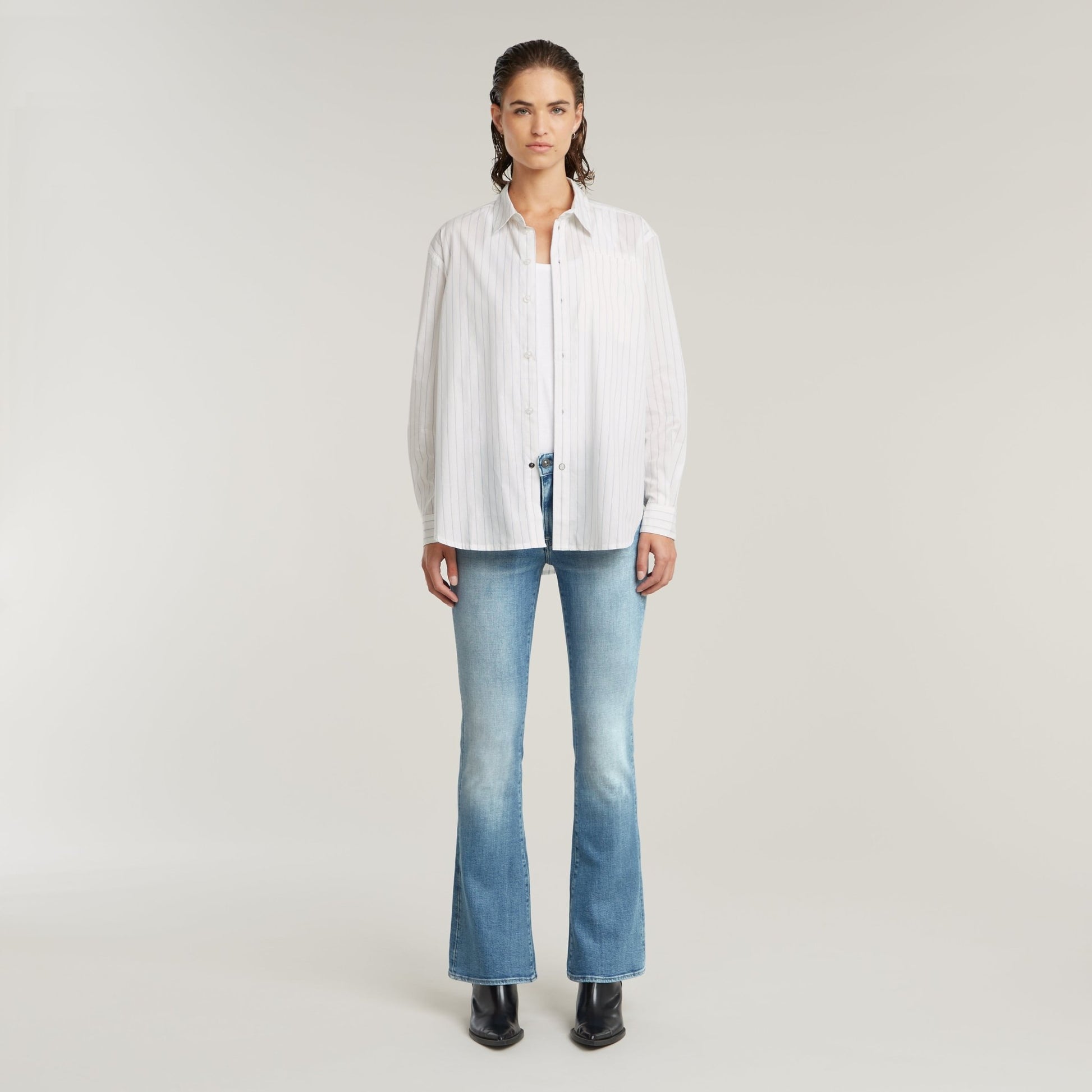 Summer Bf L/S Shirt - Plein Air Claire Stripe - Chillis & More NZ