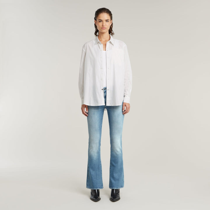 Summer Bf L/S Shirt - Plein Air Claire Stripe - Chillis & More NZ