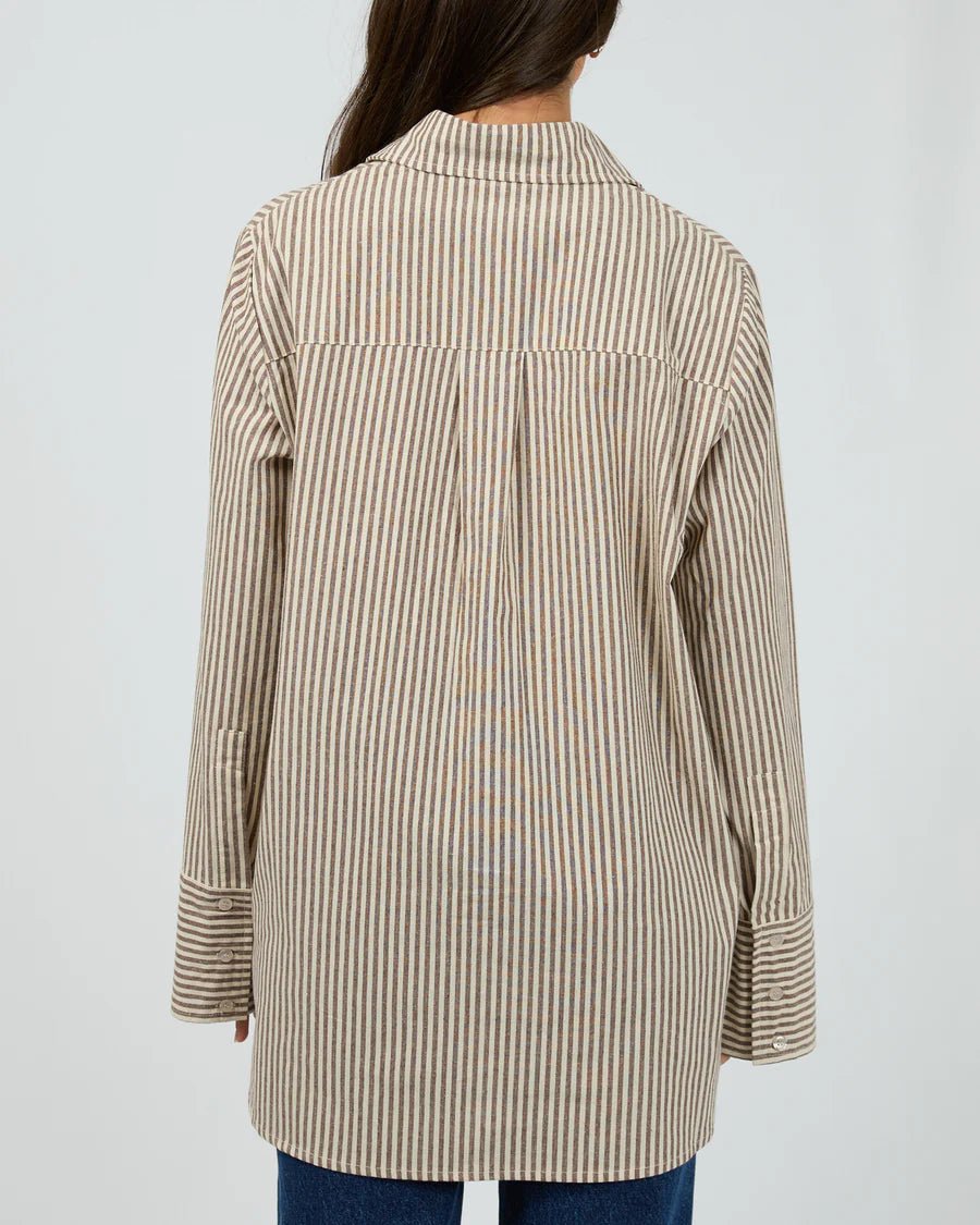 Sunday Long Sleeve Shirt - Chocolate - Chillis & More NZ