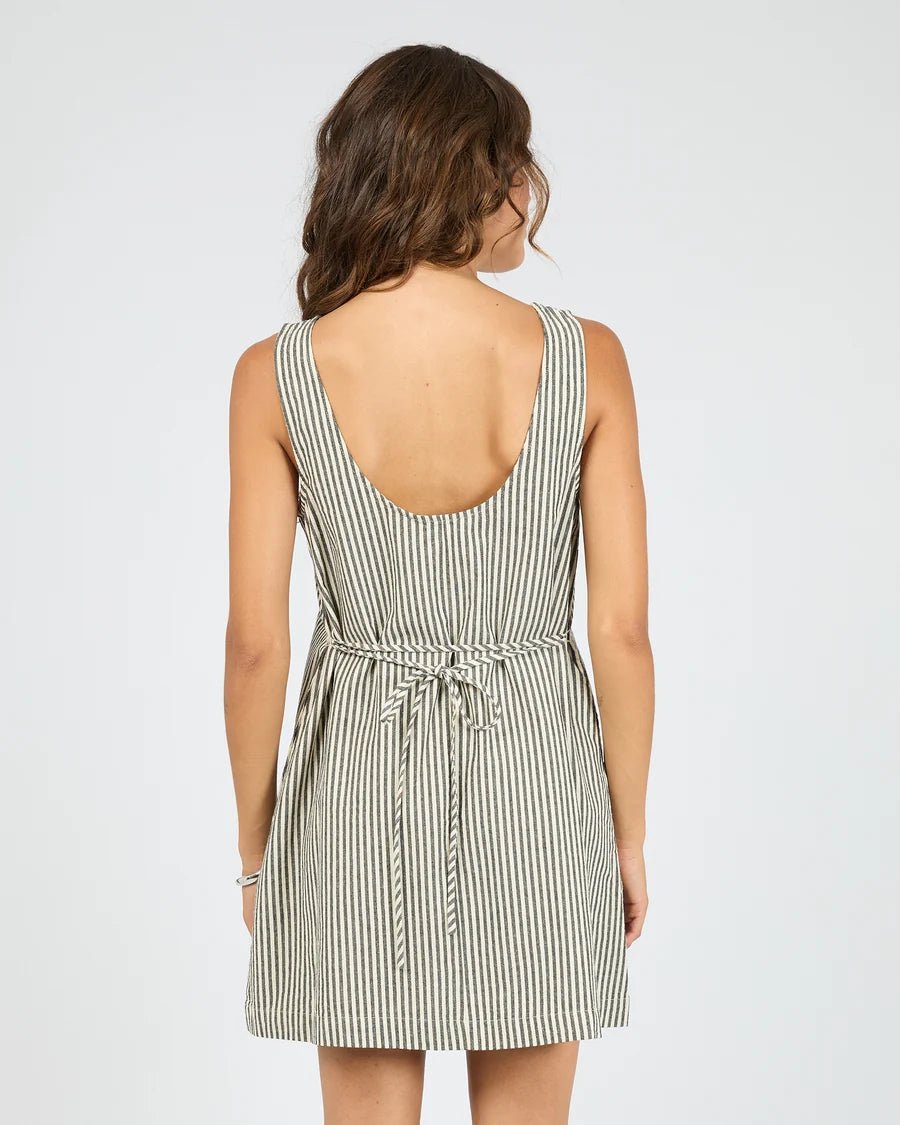 Sunday Tie Waist Mini Dress - Black - Chillis & More NZ
