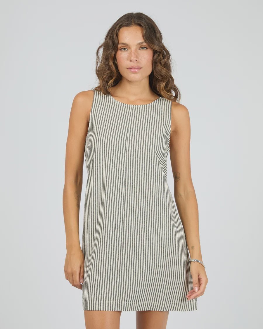 Sunday Tie Waist Mini Dress - Black - Chillis & More NZ