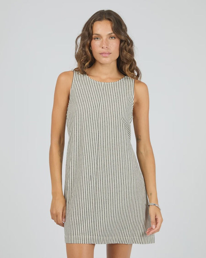 Sunday Tie Waist Mini Dress - Black - Chillis & More NZ