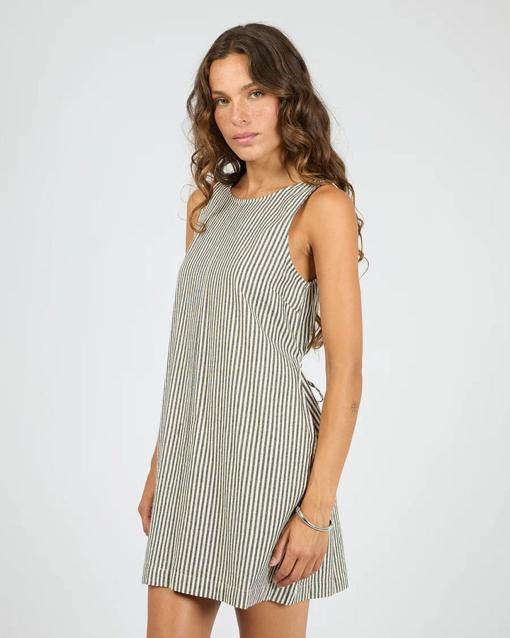 Sunday Tie Waist Mini Dress - Black - Chillis & More NZ