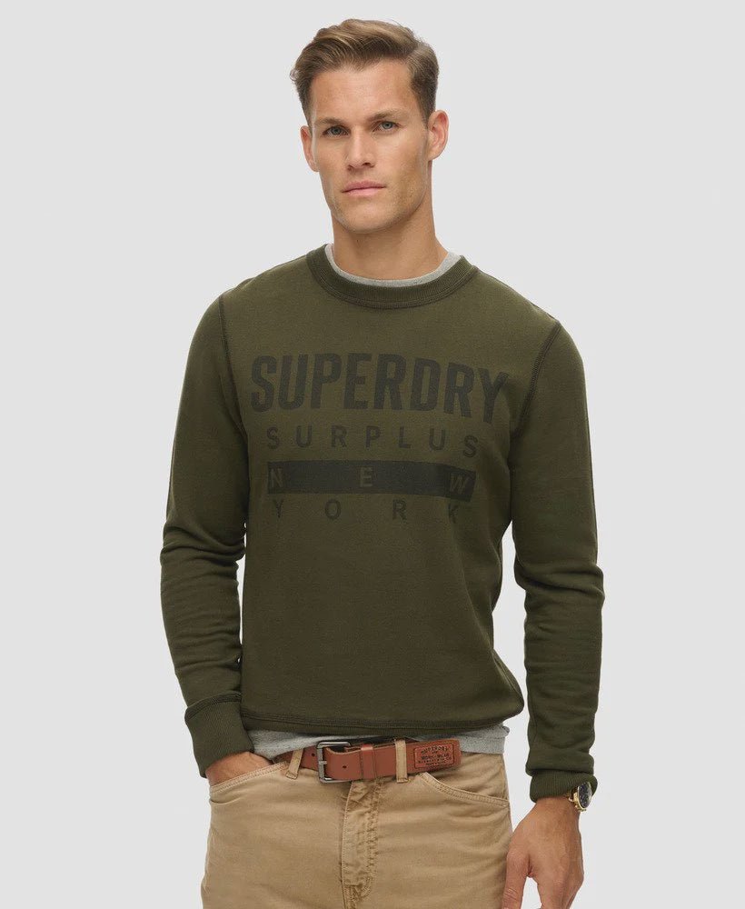 Surplus Graphic Crew - Washed Dark Olive - Chillis & More NZ