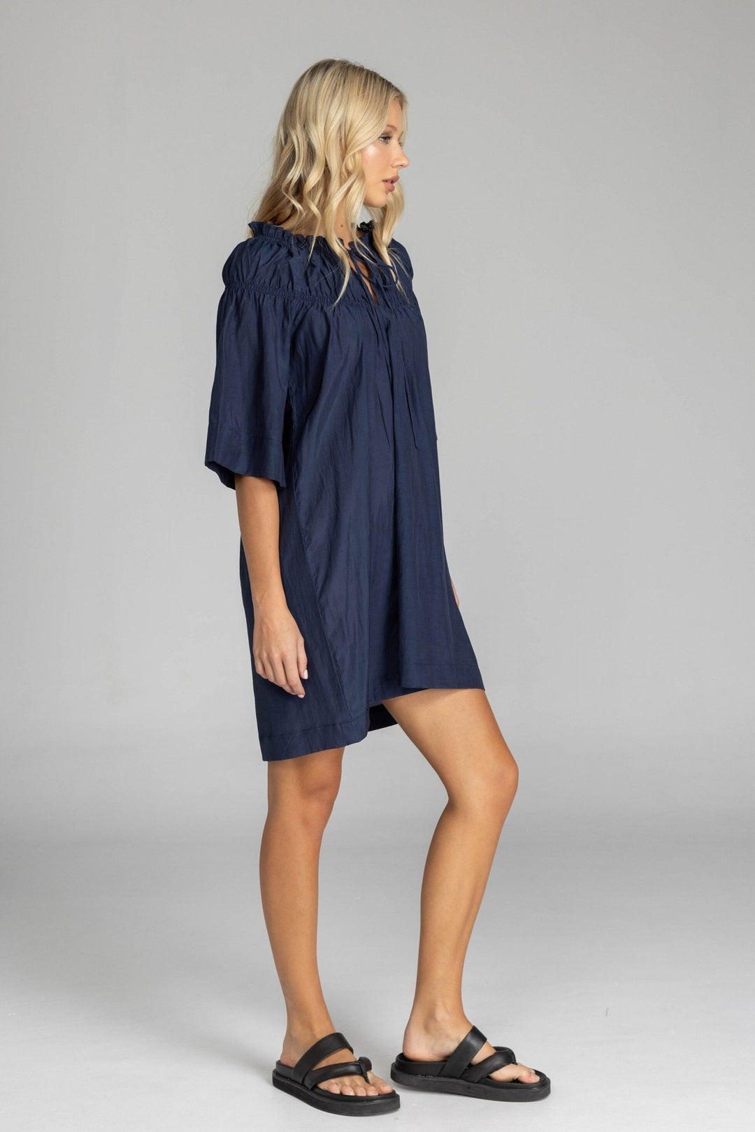 Take My Hand Dress - Navy - Chillis & More NZ