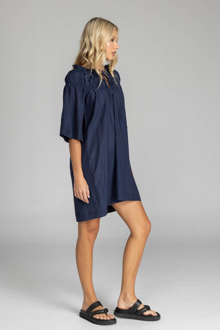 Take My Hand Dress - Navy - Chillis & More NZ