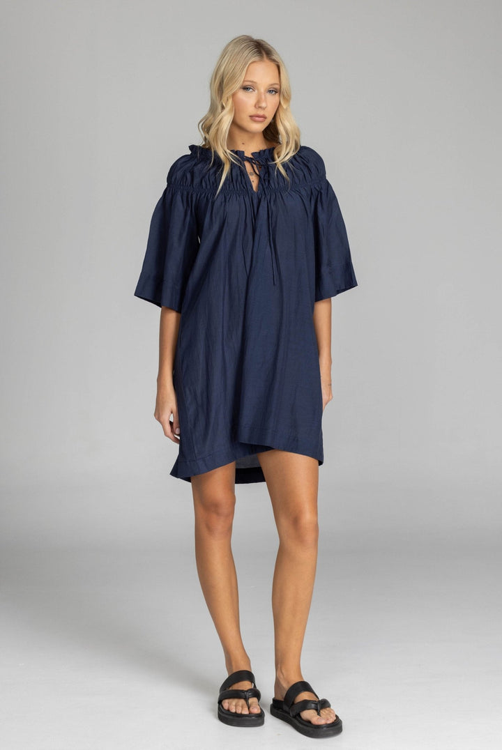 Take My Hand Dress - Navy - Chillis & More NZ