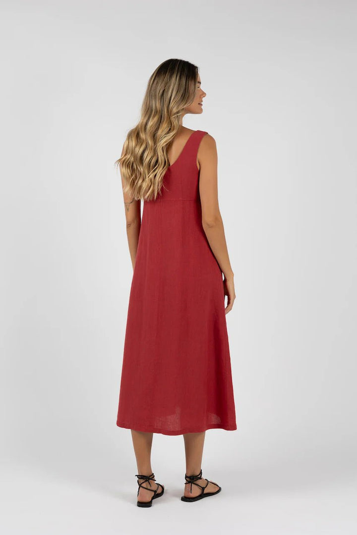 Tallulah Dress - Brick - Chillis & More NZ