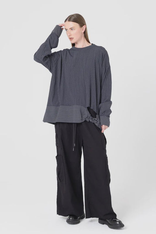 Tangle Sweater - Ink Pinstripe - Chillis & More NZ