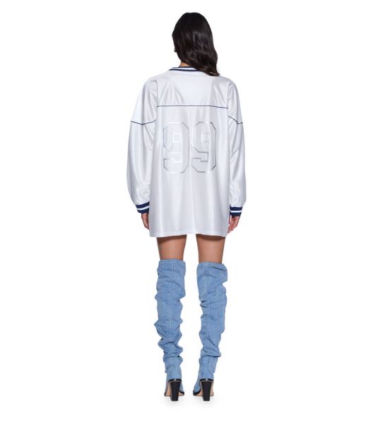 Teamster LS Dress - Vintage White