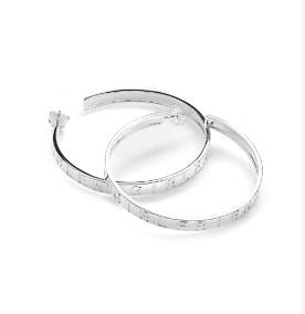 Text Logo Hoop Earrings - Chillis & More NZ