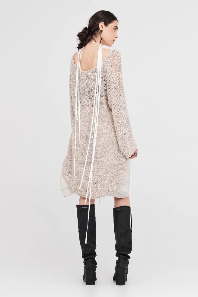 Textured Screen Sweater - Dune - Chillis & More NZ