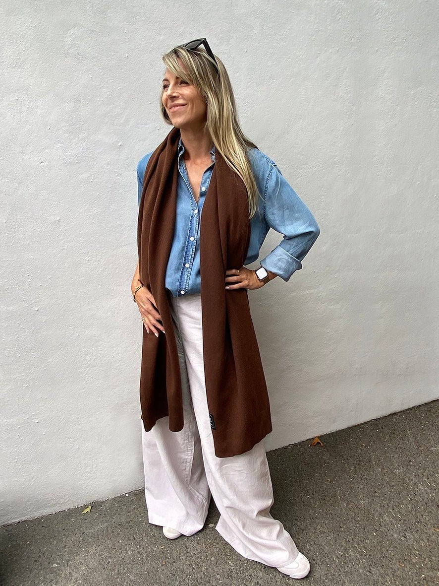 The McCance Wool Scarf - Chocolate - Chillis & More NZ